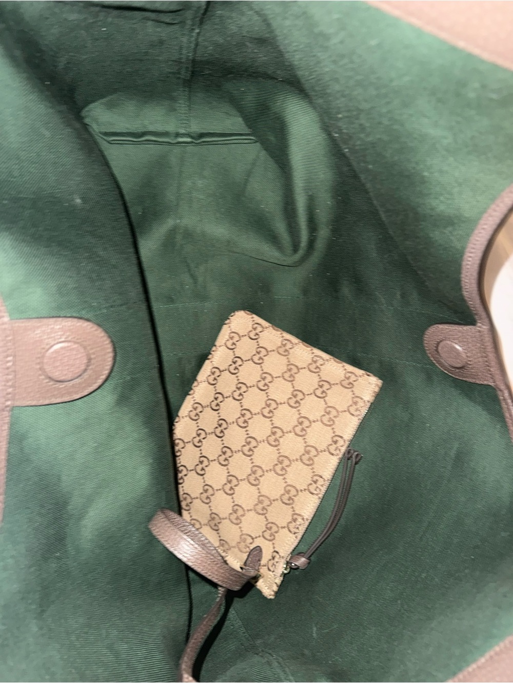 Gucci Brown Monogram Giglio tote-Large - Picture 13 of 16